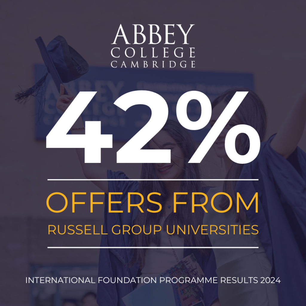 Abbey College Cambridge International Foundation Programme 42% of Offers from Russell Group Universities