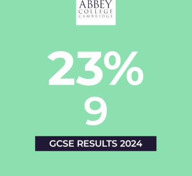 Abbey College Cambridge 2024 GCSE Results 23% Grade 9