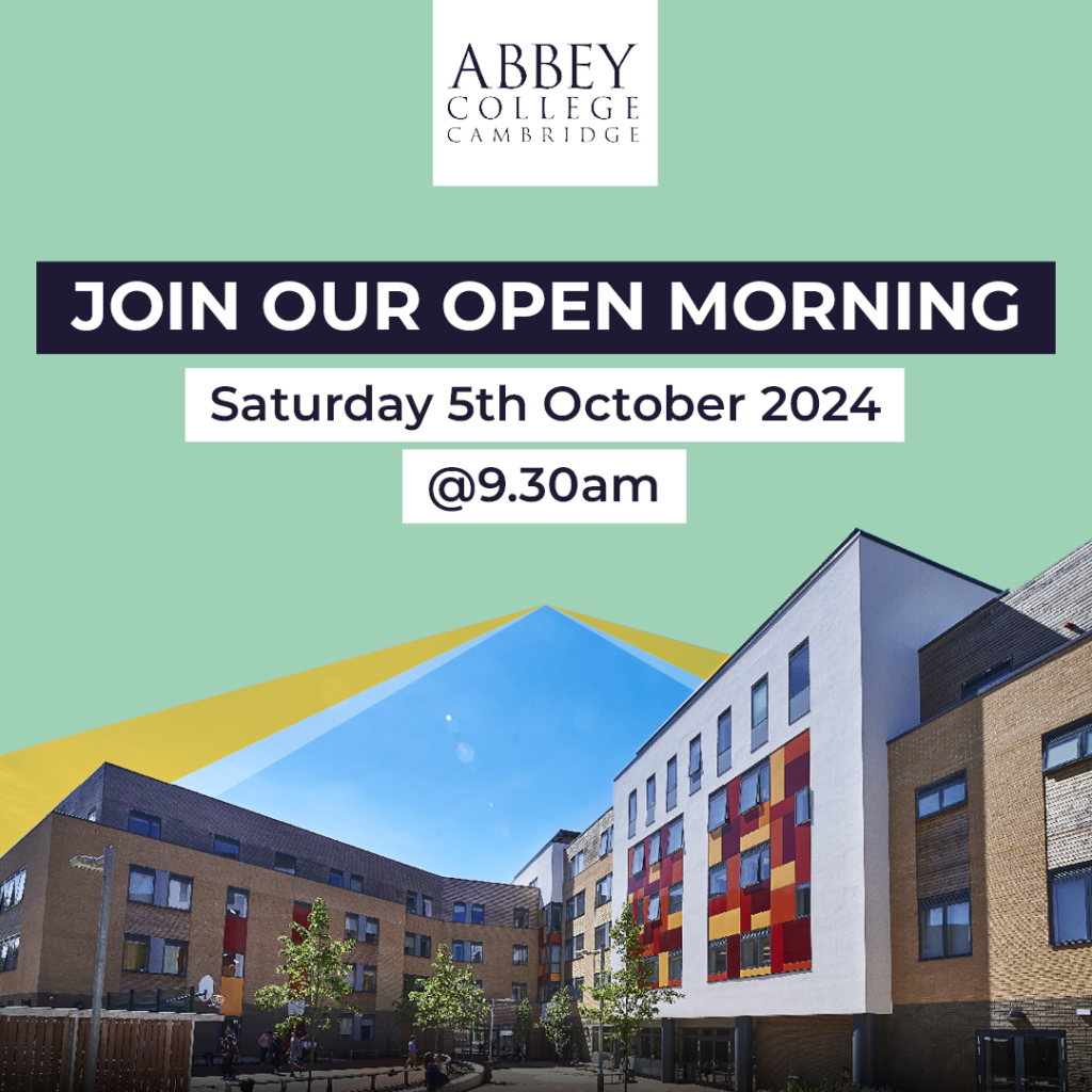 Abbey College Cambridge Open Morning Saturday 5th October 2024