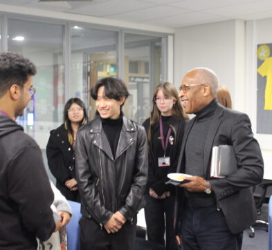 Simon Informally Interacting With Students